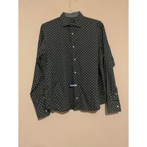 Cremieux Classics Green Patterned Men’s Button Down Shirt Size M